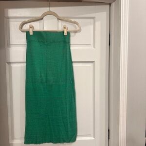 Free People Green Midi Skirt